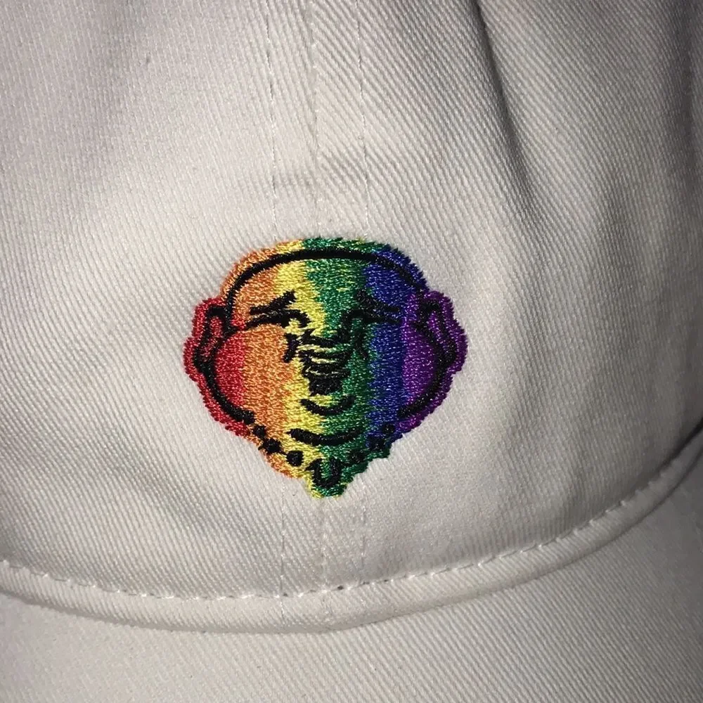 NEW True Religion White Rainbow Buddha Hat